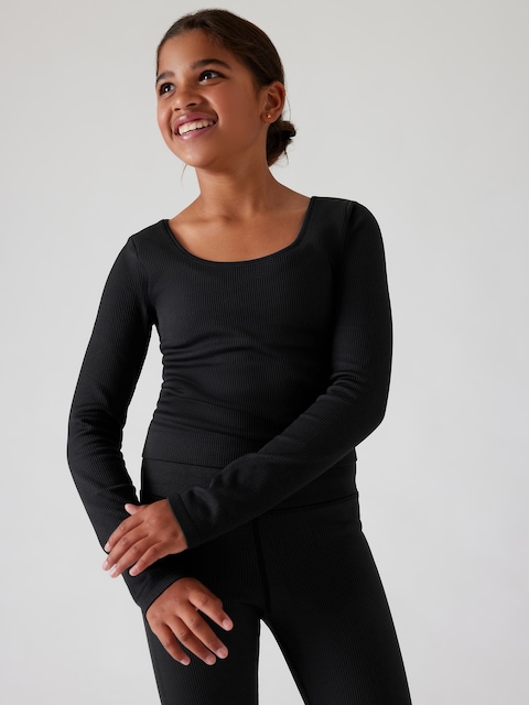 Athleta Girl Rise Above Rib Crop Top