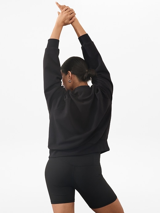 Image number 4 showing, Athleta Embroidered Crew Sweatshirt