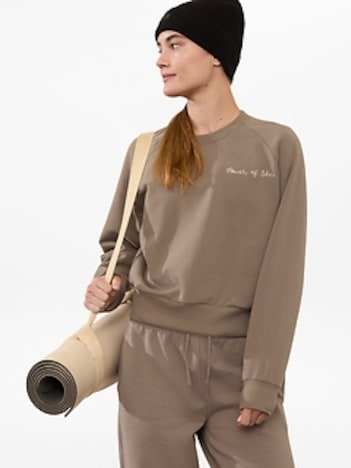 Power of She Embroidered Crew Sweatshirt