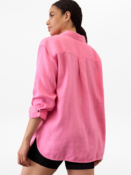Image number 7 showing, Retreat Linen Top