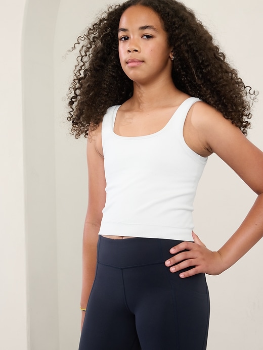 Image number 2 showing, Athleta Girl Rise Above Rib Crop Tank