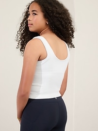 Athleta Girl Rise Above Rib Crop Tank