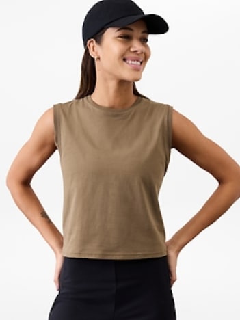 True Cotton Crop Tank