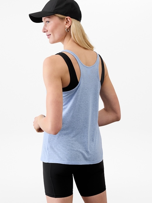 Image number 2 showing, Getaway Linen Blend Tank