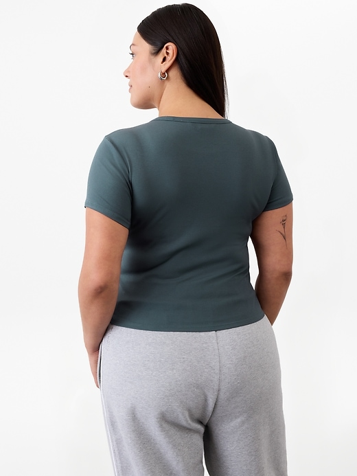 Image number 4 showing, Signature Rib Crop Tee