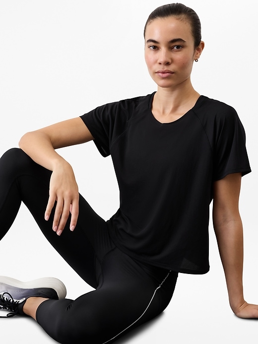 Image number 3 showing, Grid Knit Tee