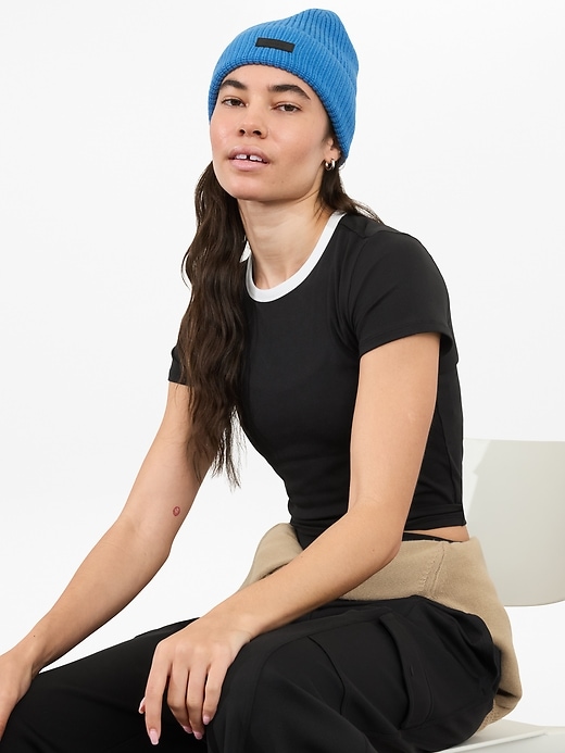 Image number 1 showing, Signature Rib Crop Tee