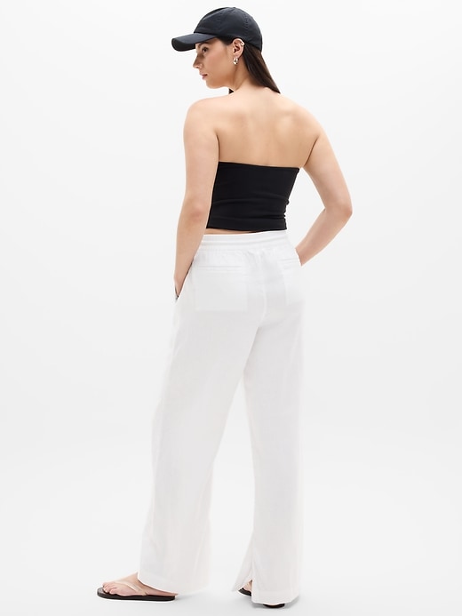 Image number 8 showing, Retreat Linen High Rise Wide Leg Pant