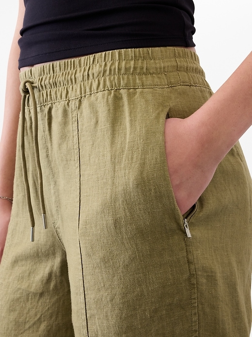 Image number 4 showing, Retreat High Rise Linen Ankle Pant
