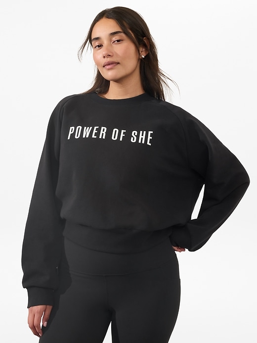 Image number 3 showing, Power of She Crew Sweatshirt