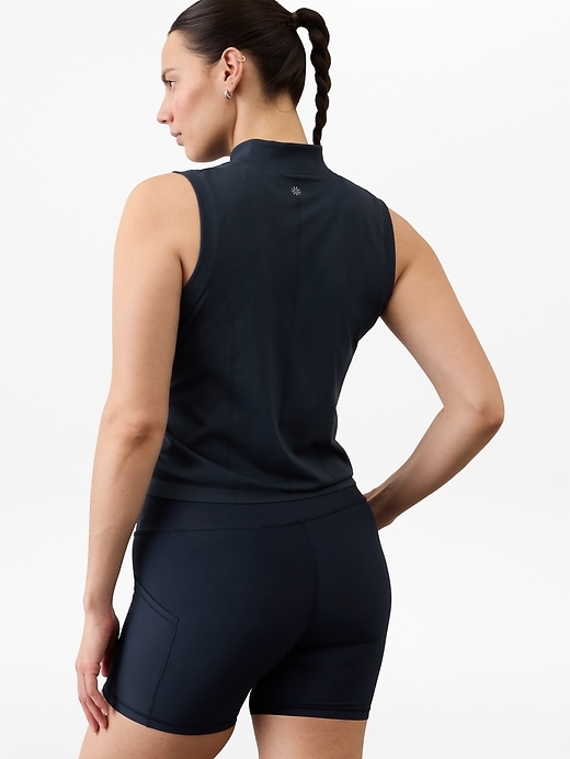 Image number 5 showing, Ace Seamless Half Zip Tank