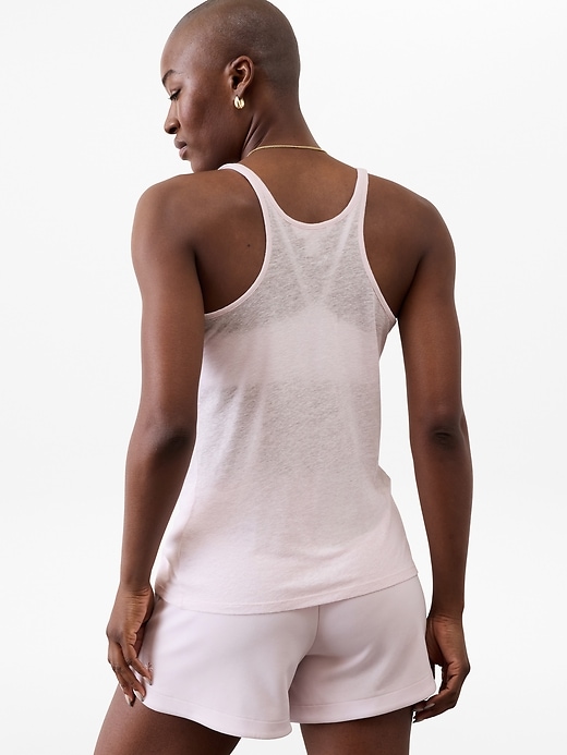 Image number 7 showing, Getaway Linen Blend Tank