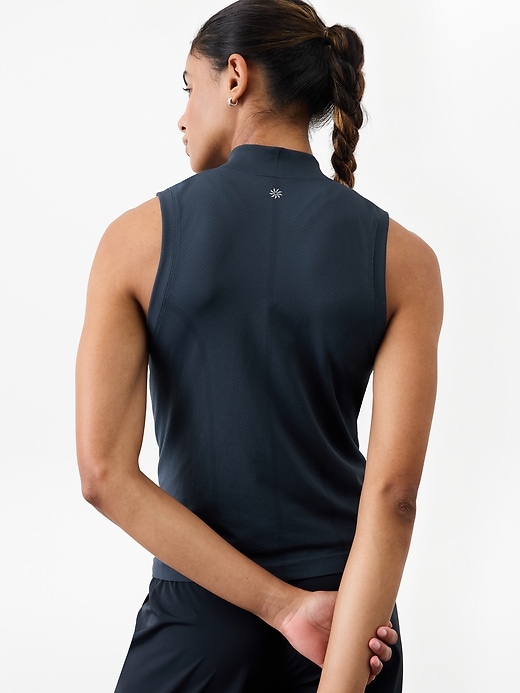 Image number 2 showing, Ace Seamless Half Zip Tank