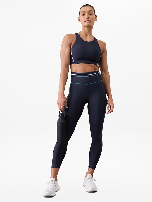 Image number 2 showing, Pacesetter Ultra High Rise 7/8 Stripe Legging