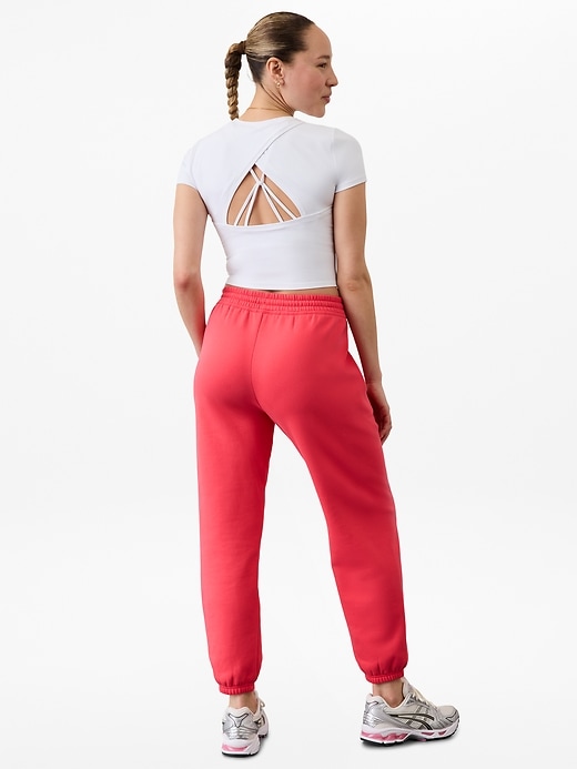 Image number 5 showing, Forever Fleece Mid Rise Jogger