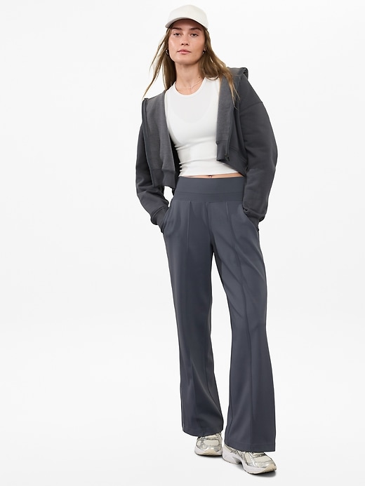 Image number 2 showing, Venice High Rise Track Stripe Wide Leg Pant