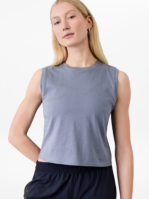 Image number 1 showing, True Cotton Crop Tank