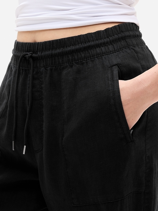 Image number 4 showing, Retreat Linen High Rise Wide Leg Pant