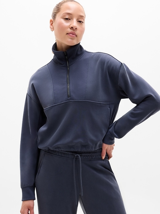 Image number 1 showing, Seasoft Rib 1/4 Zip Popover