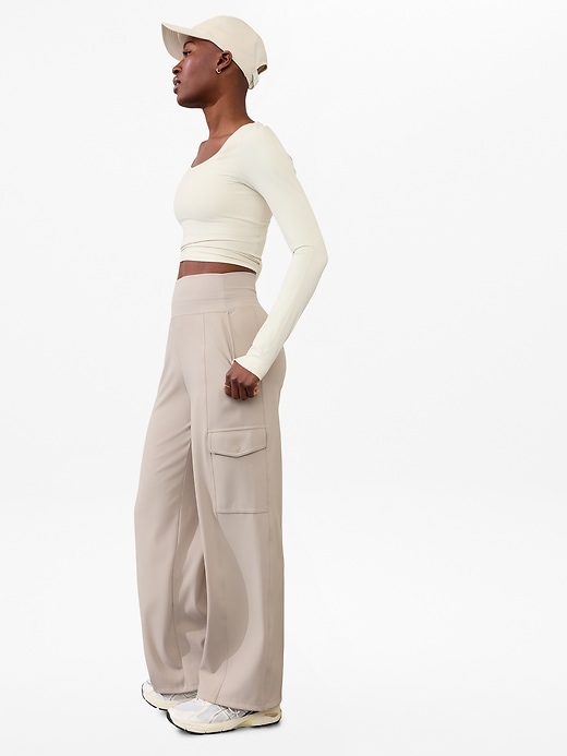 Image number 3 showing, Venice High Rise Wide Leg Cargo Pant