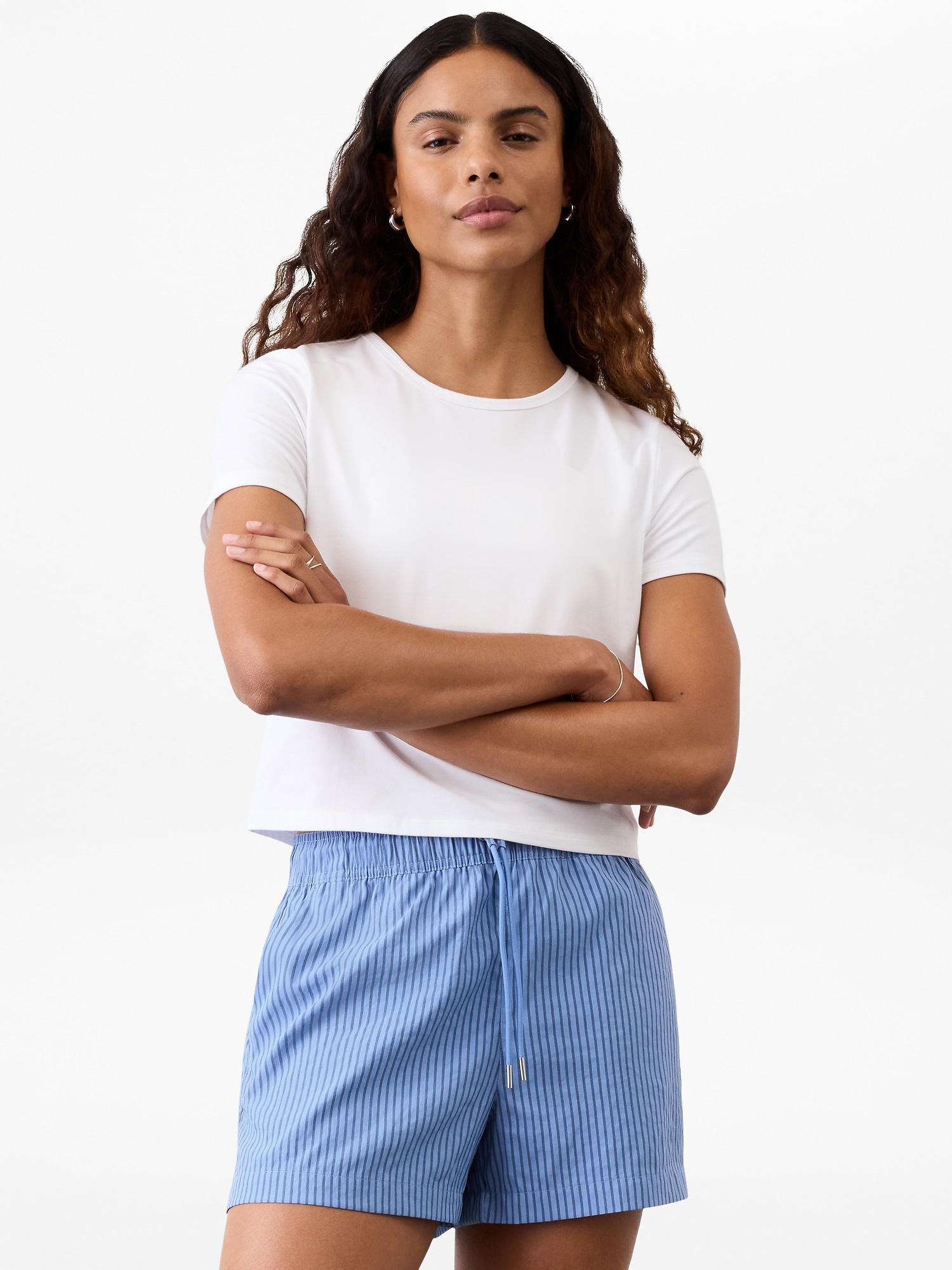 Midday Mid Rise Poplin Short