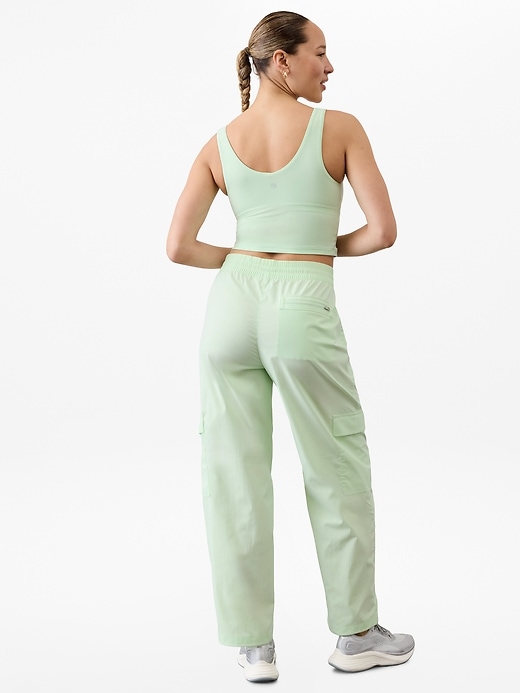 Image number 6 showing, Cascade High Rise Cargo Poplin Pant