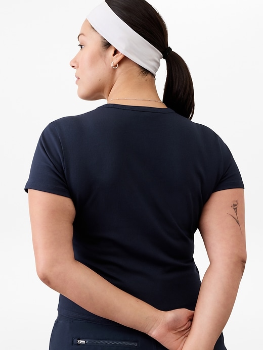 Image number 4 showing, Signature Rib Crop Tee