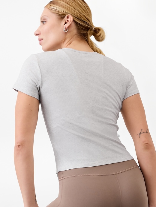 Image number 5 showing, Signature Rib Crop Tee