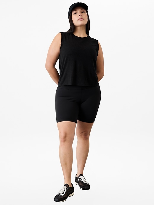 Image number 5 showing, Getaway Linen Blend Muscle Tank