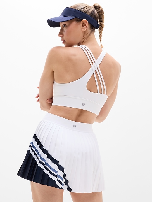 Image number 8 showing, Match Point High Rise Pleated Colorblock 13" Skort