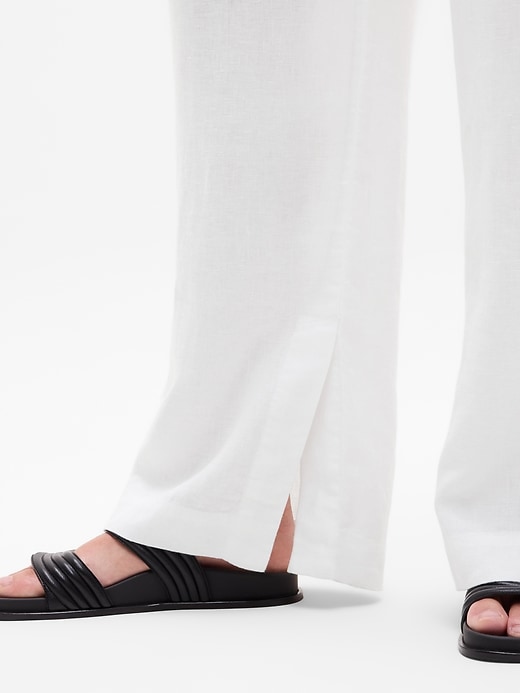 Image number 6 showing, Retreat Linen High Rise Wide Leg Pant