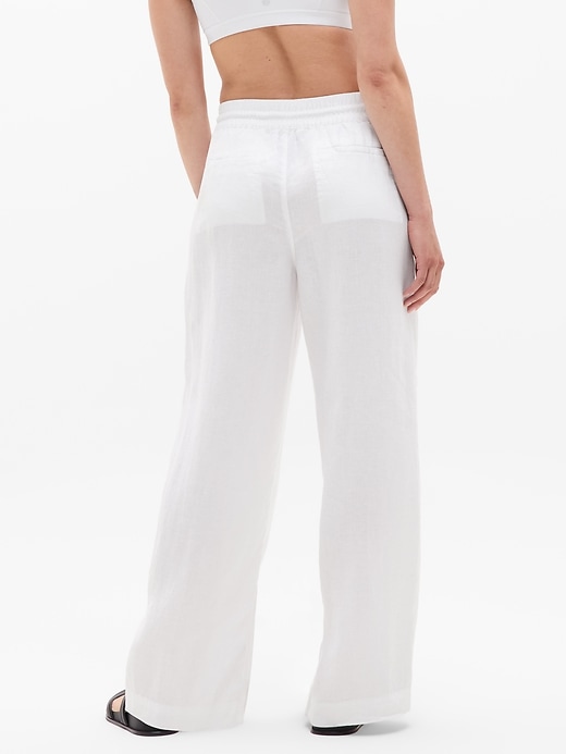 Image number 3 showing, Retreat Linen High Rise Wide Leg Pant
