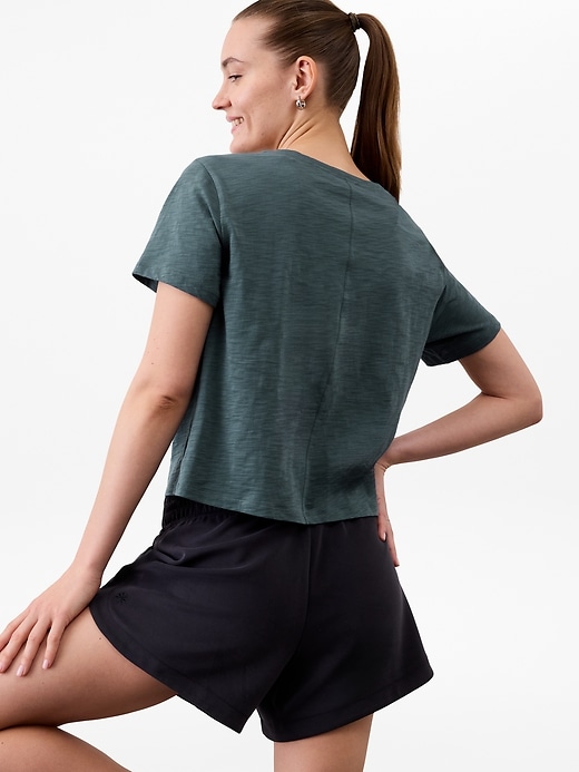 Image number 2 showing, Essential Slub V-Neck Tee