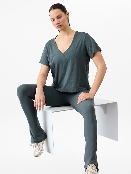 Image number 5 showing, Essential Slub V-Neck Tee