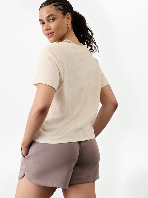 Image number 6 showing, Essential Slub V-Neck Tee
