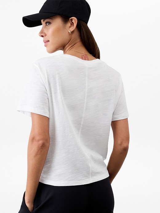Image number 2 showing, Essential Slub V-Neck Tee