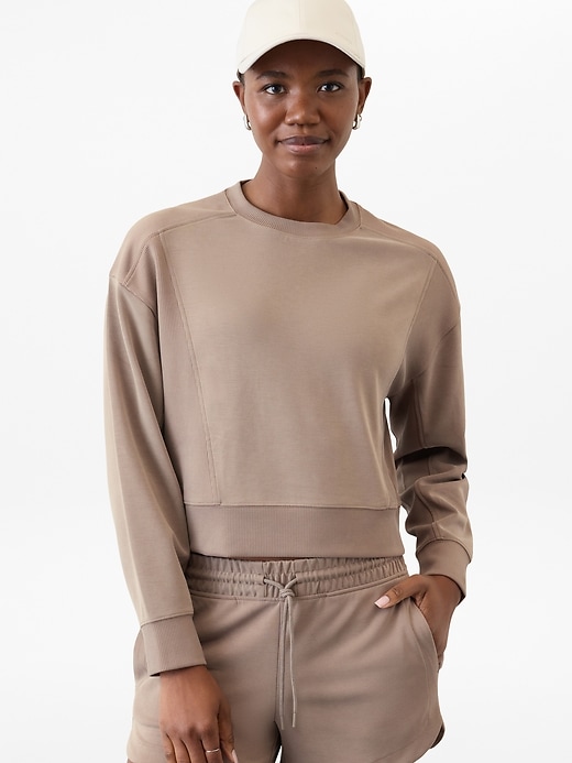 Image number 1 showing, Seasoft Rib Crewneck Sweatshirt