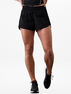 Mesh Racer Run Mid Rise 4 Short
