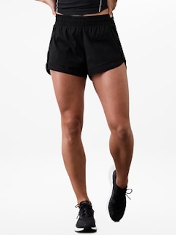 Mesh Racer Run Mid Rise 4 Short