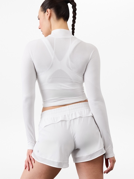 Image number 7 showing, Mesh Racer Run Mid Rise 4 Short