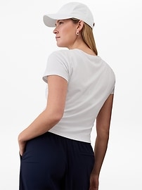 Signature Rib Crop Tee
