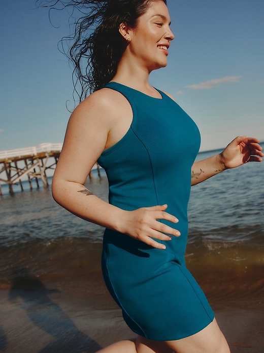 Image number 2 showing, Seasoft Rib Mini Tank Dress