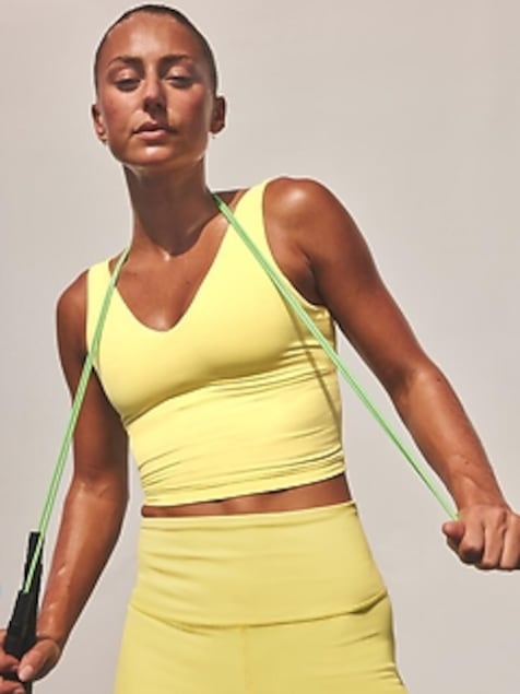 Transcend V-Neck Crop Sports Bra A-C