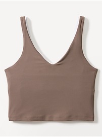 Transcend Tipped V Crop Sports Bra A-C