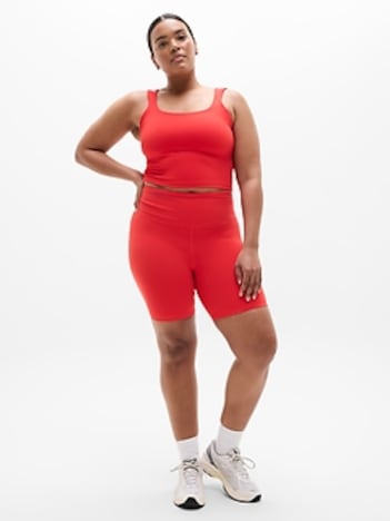 Transcend Square Neck Crop Sports Bra D-DD