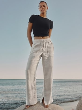 Signature Rib Crop Tee