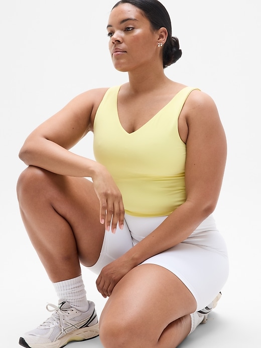 Image number 3 showing, Transcend V-Neck Crop Sports Bra D-DD