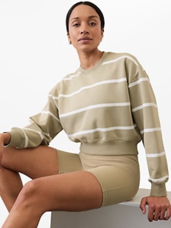Heavyweight Terry Crop Crew Sweatshirt
