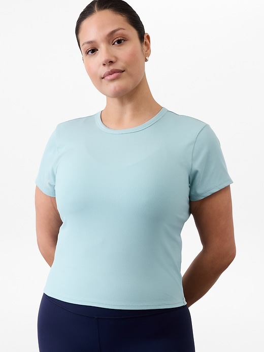 Image number 2 showing, Signature Rib Crop Tee