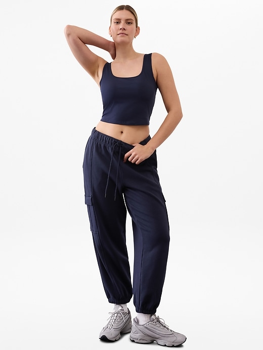 Image number 7 showing, Heavyweight Terry Mid Rise Cargo Jogger